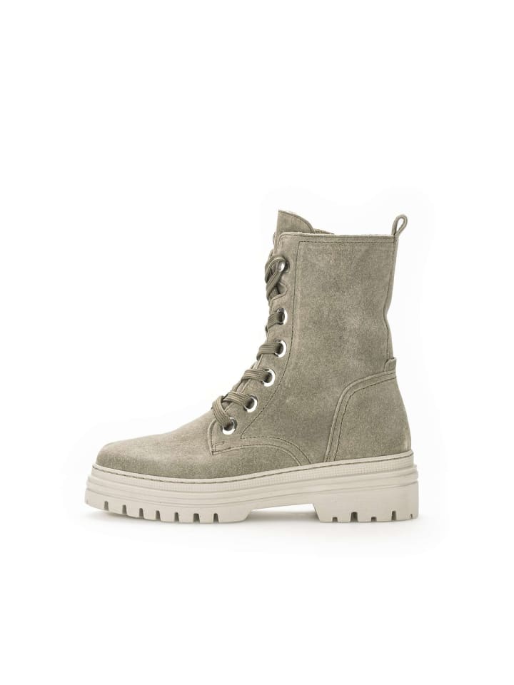 Gabor Fashion Schnürstiefeletten in grün günstig kaufen