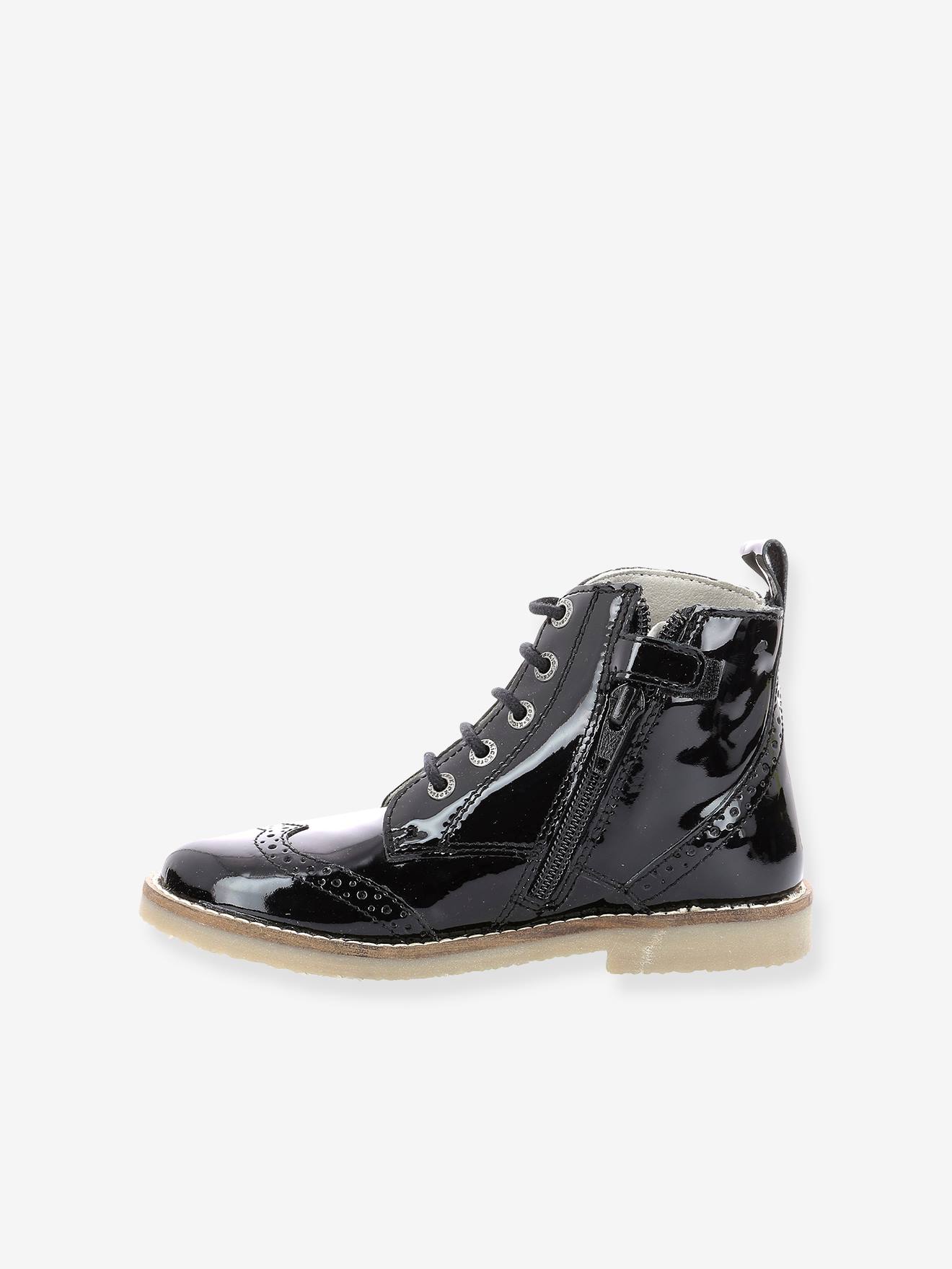 Bottillons cuir fille Tyrol KICKERS® noir