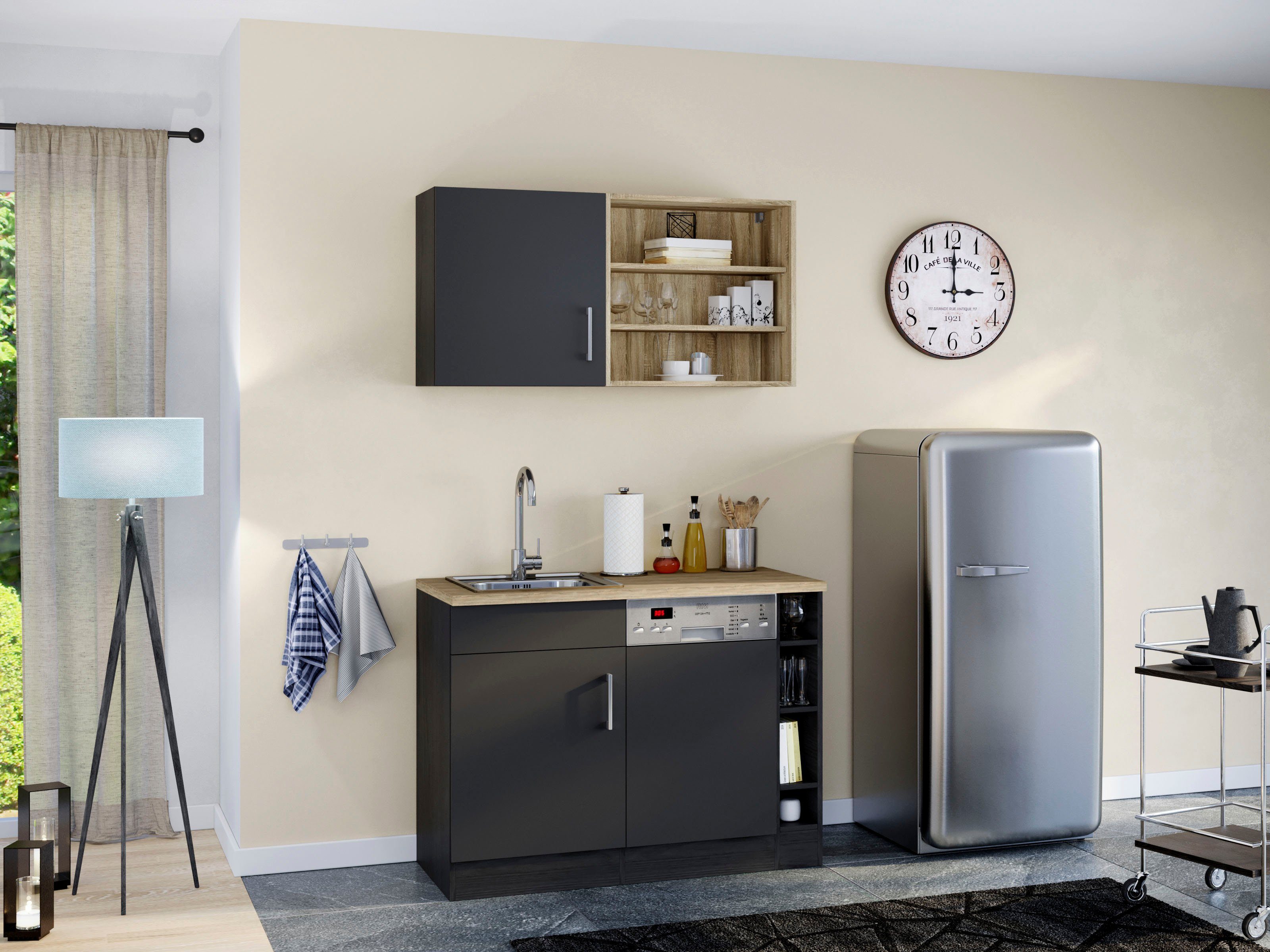 HELD MÖBEL Küche Mali, Breite 110 cm, mit E-Geräten