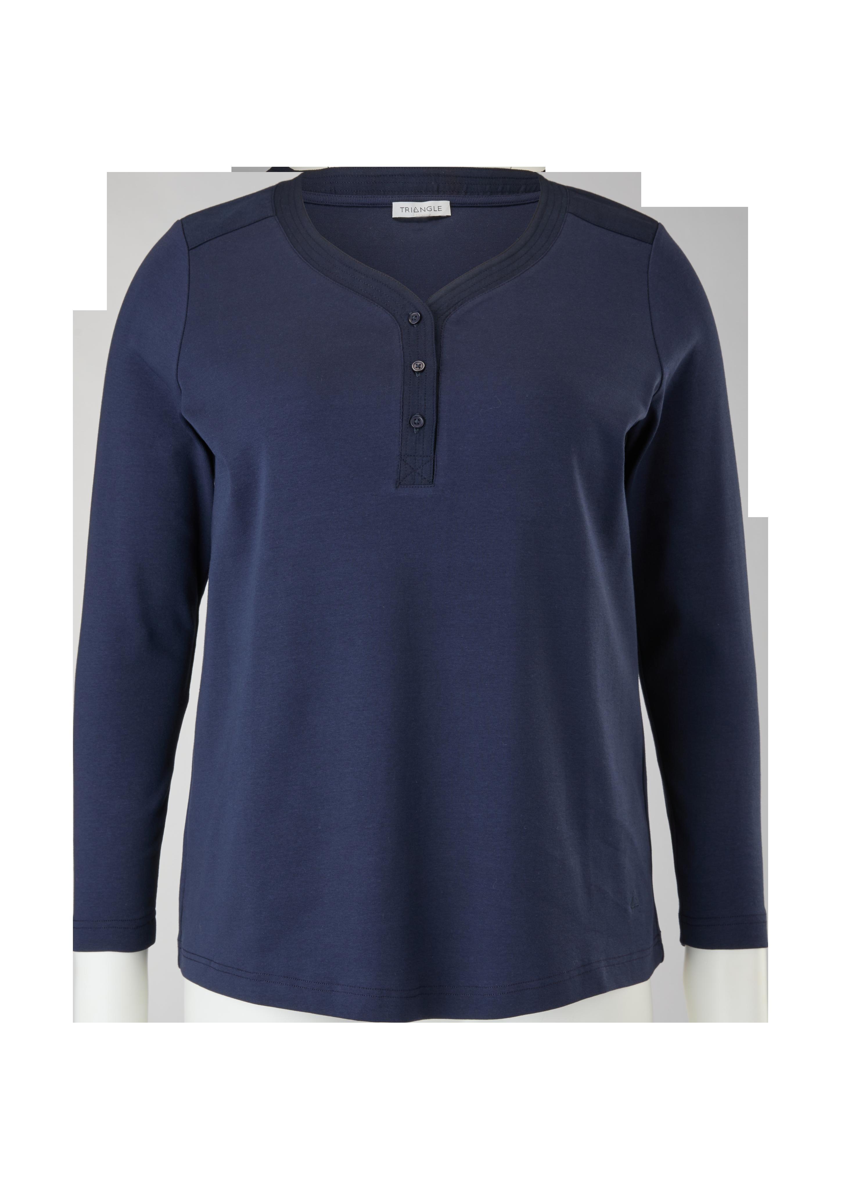 Henley-Shirt aus Stretch-Cotton  2121448-5959