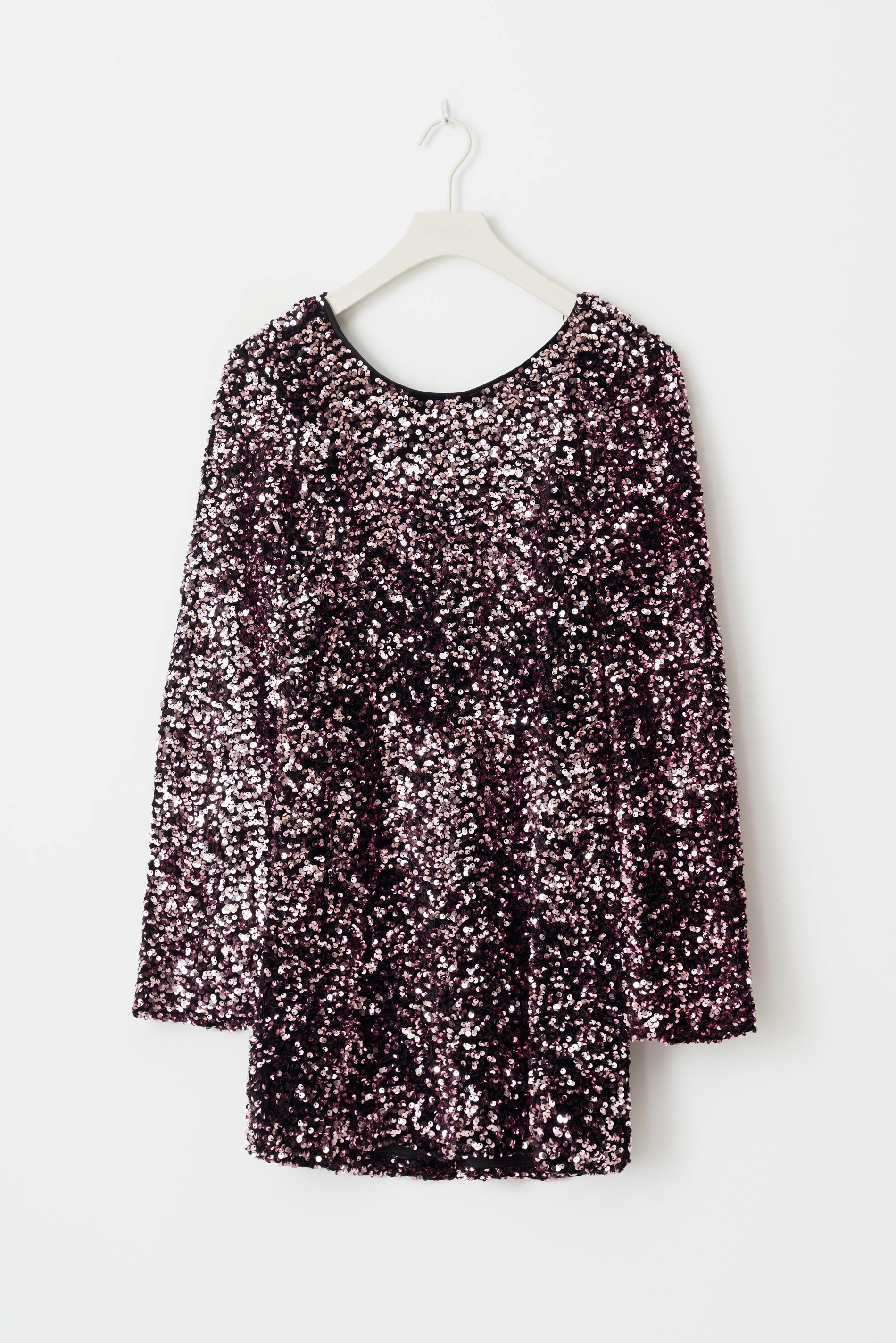 Loose sequin mini dress