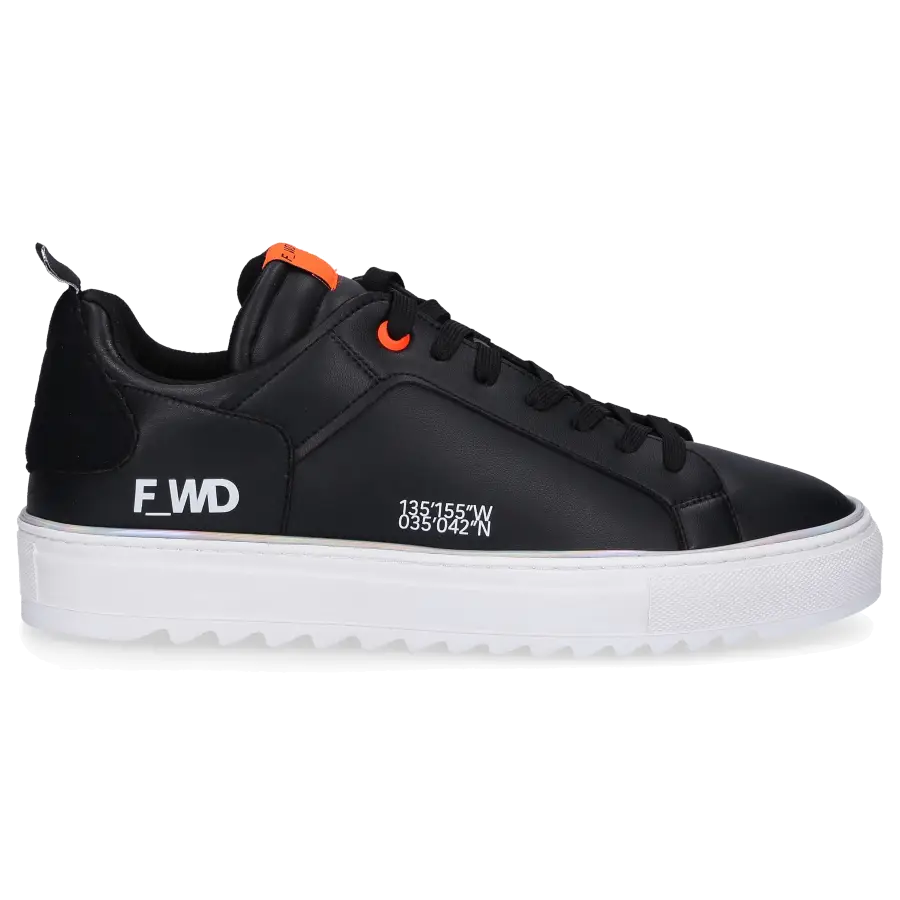F_WD - Sneaker low XP1_SHEM X Eco Nappaleder Logo schwarz - schwarz