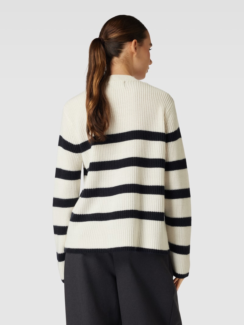 Strickpullover mit Streifenmuster Modell 'SABINA' in royalblau