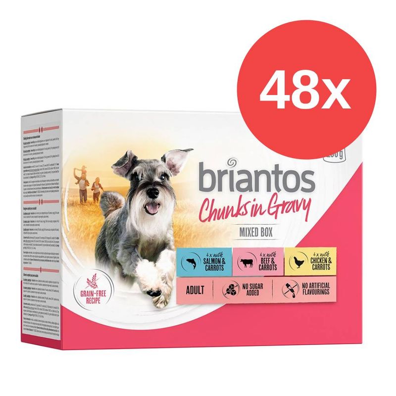 Sparpaket Briantos Chunks in Gravy 48 x 100 g