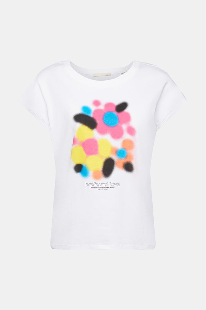 Baumwoll-T-Shirt mit Frontprint