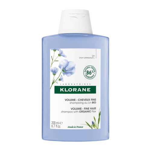 Klorane apimties suteikiantis šampūnas su organiniais linais, 200 ml