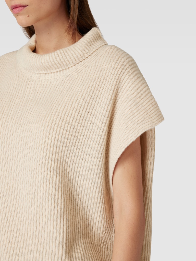 Strickpullover mit Kappärmeln Modell 'POLO' in camel