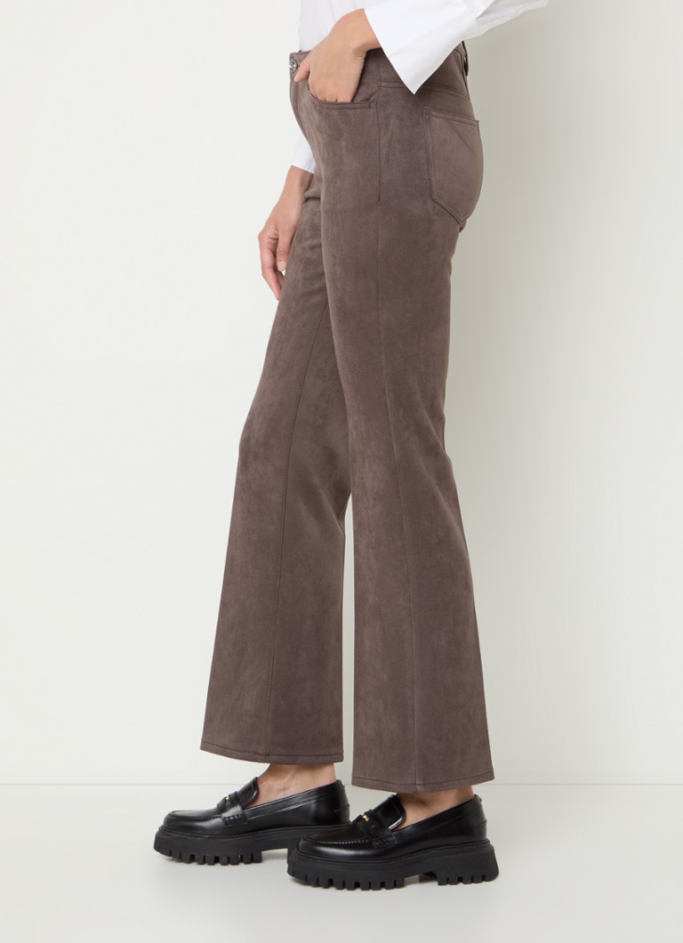 Spodnie Rosner Antonia Mid-Rise Suede Padded
