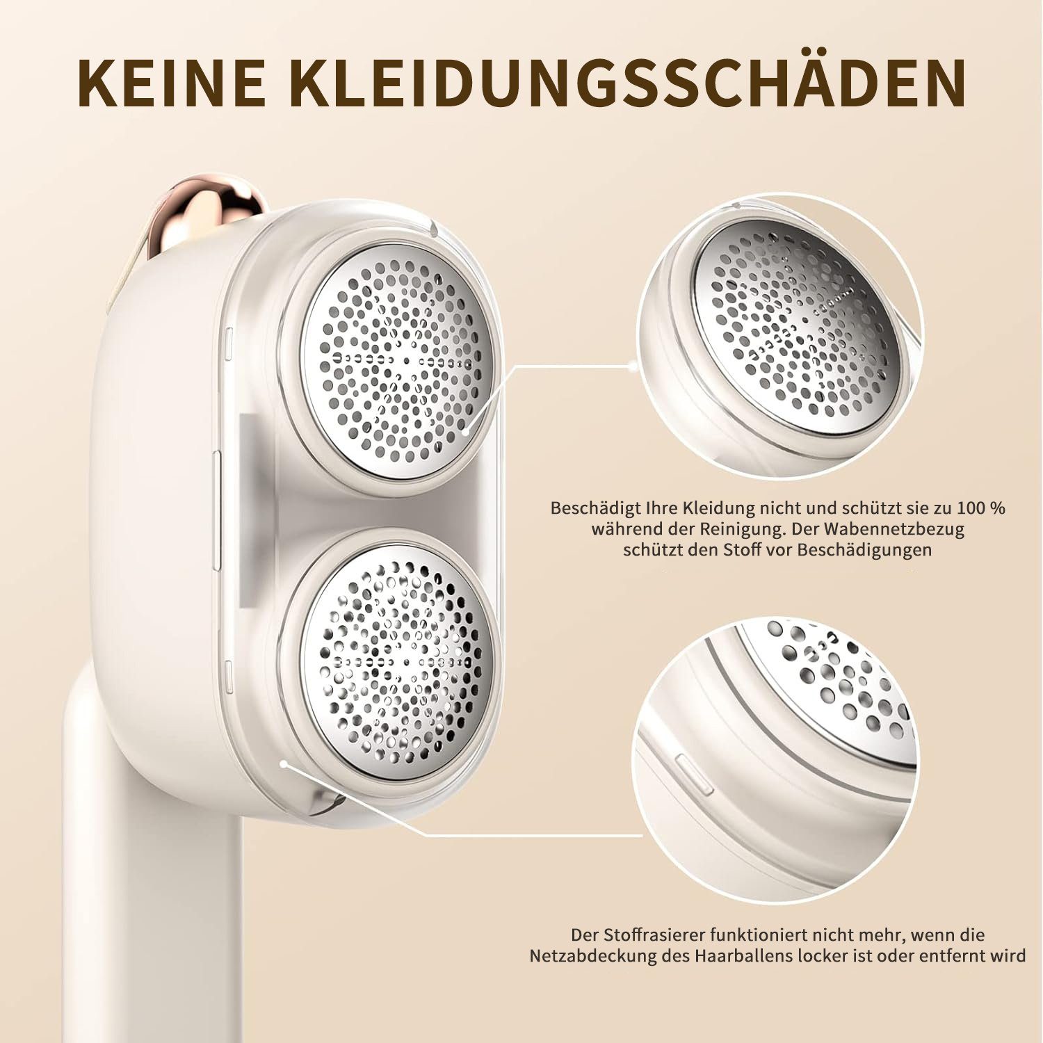 Yaviel Fusselrasierer Elektrisch Fusselentferner Kleidung Lint Remover 20W LED-Anzeige, USB WiederaufladbarLint Fabric Shaver Pilling Rasierer Fuselrasier