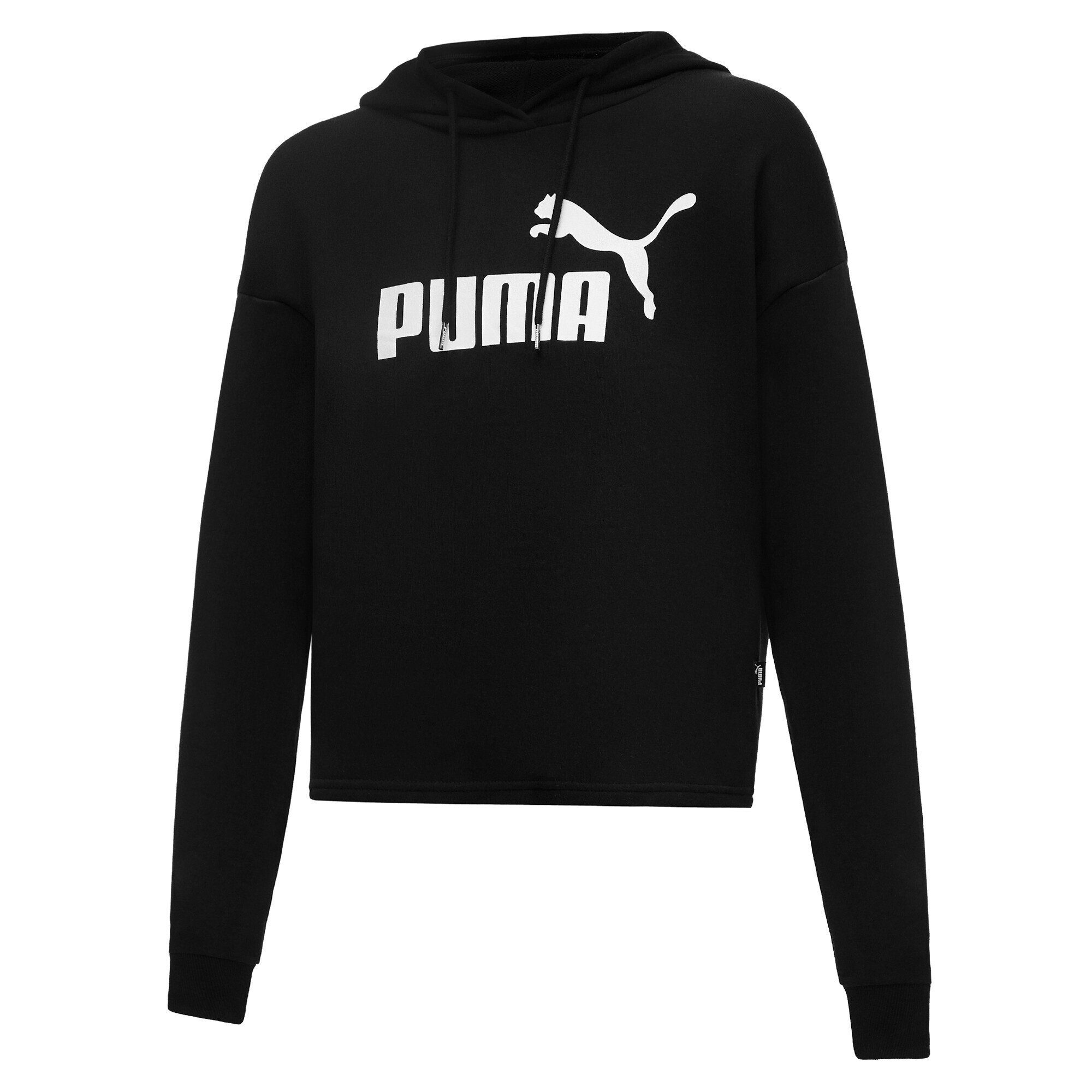 PUMA Sweatshirt Essentials Logo Cropped Hoodie Damen