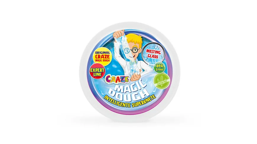 CRAZE - MAGIC DOUGH Dose mit 70gr intelligenter Superknete - flüssiges Glas 70 g