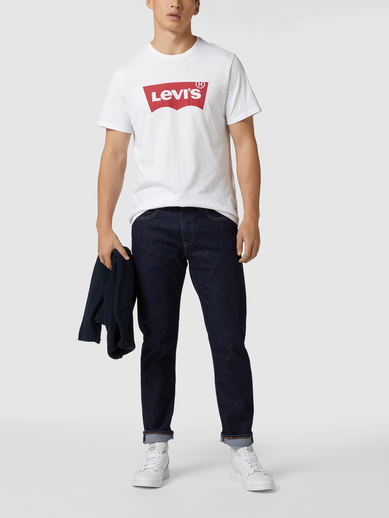 Tapered Fit Jeans mit Stretch-Anteil Modell '502 Taper' - ‘Water<Less™’ in dunkelblau