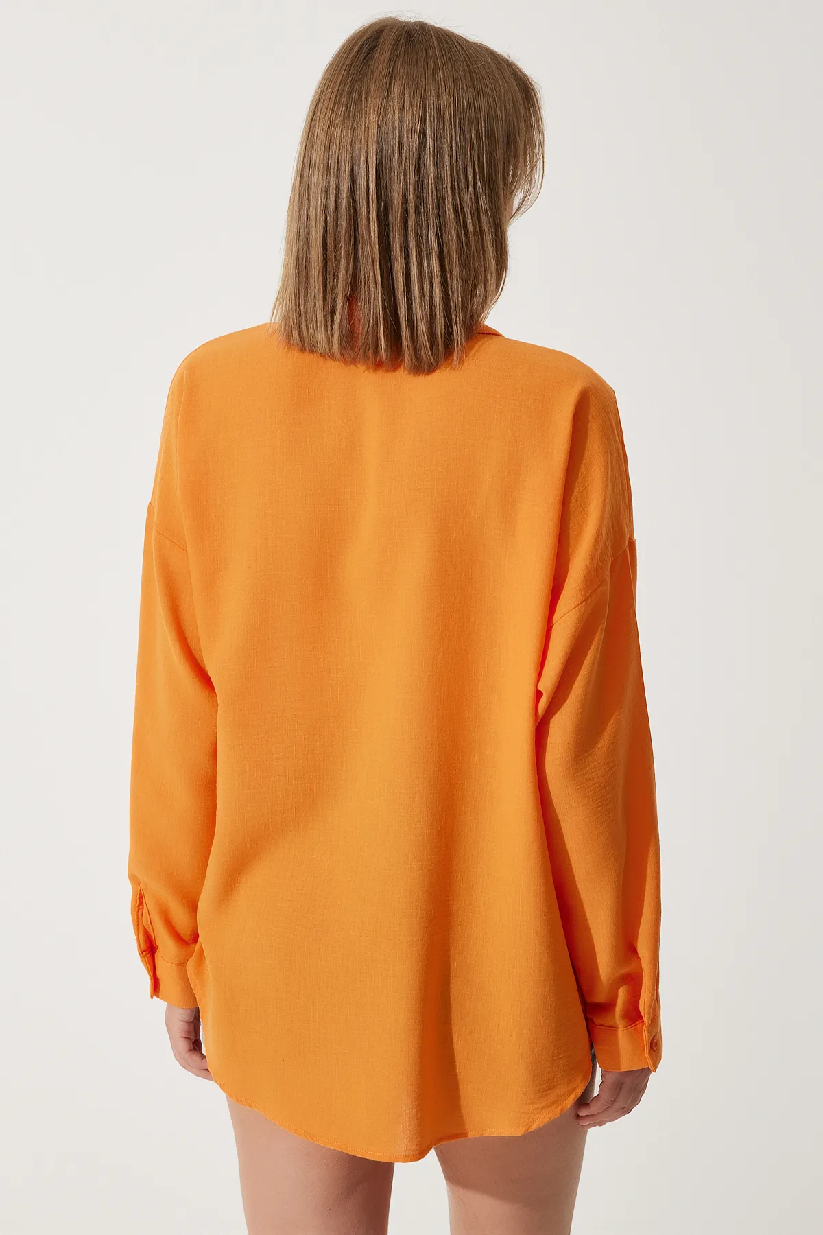 Happiness İstanbul  Hemd - Orange - Oversized
