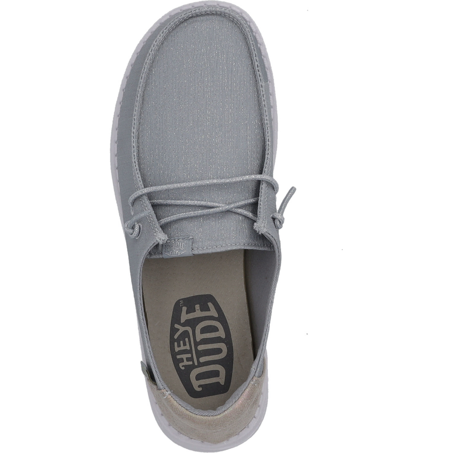 Hey Dude 40079, Schnürschuhe, Damen, hellgrau