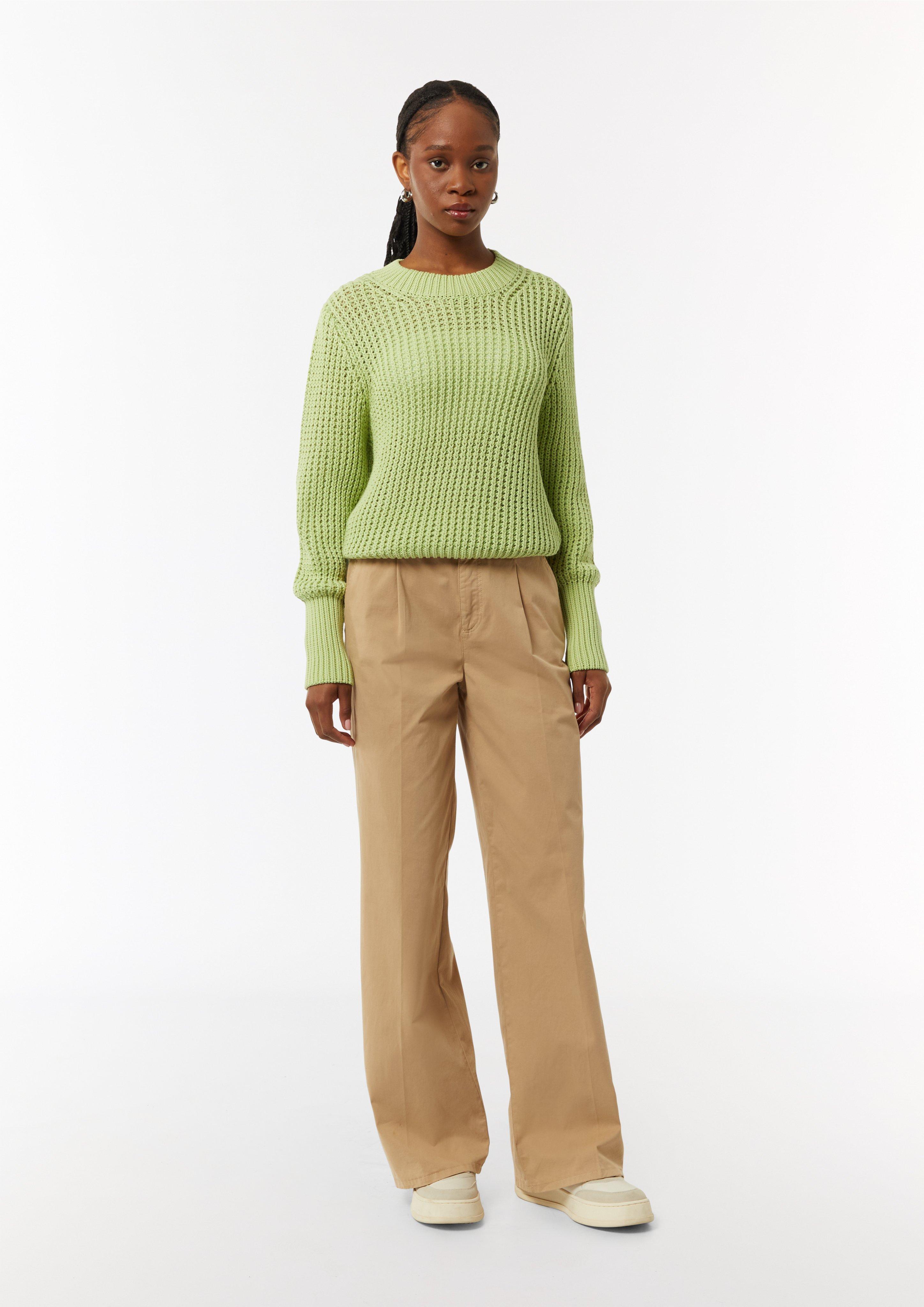 Strickpullover im Relaxed Fit - kiwigrün