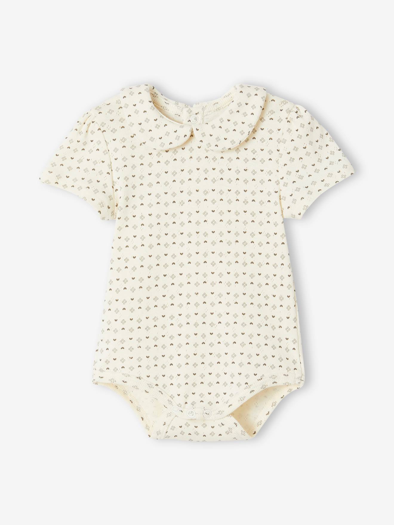 Vertbaudet 2er-Pack Baby Bodys Bio-Baumwolle Oeko-Tex - altrosa