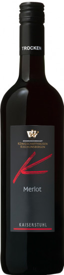 2020 Merlot Dt.QW trocken - Winzergenossenschaft Königschaffhausen-Kiechlinsbergen