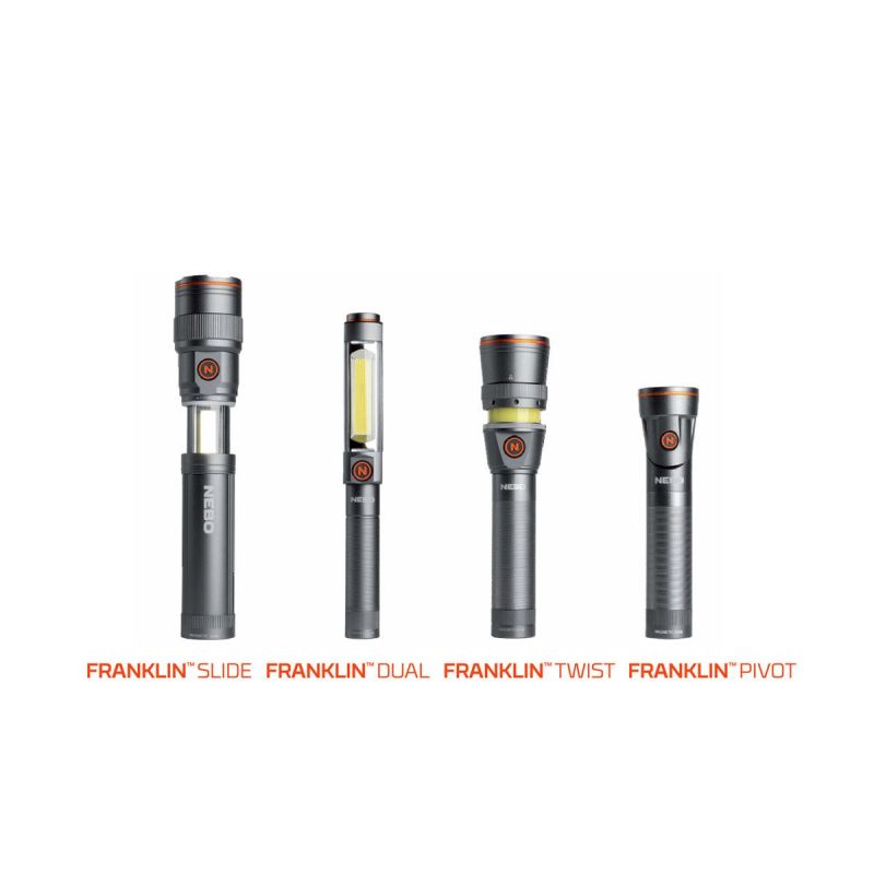 NEBO FRANKLIN PIVOT Wiederaufladbare 300 Lumen LED WLT-0023