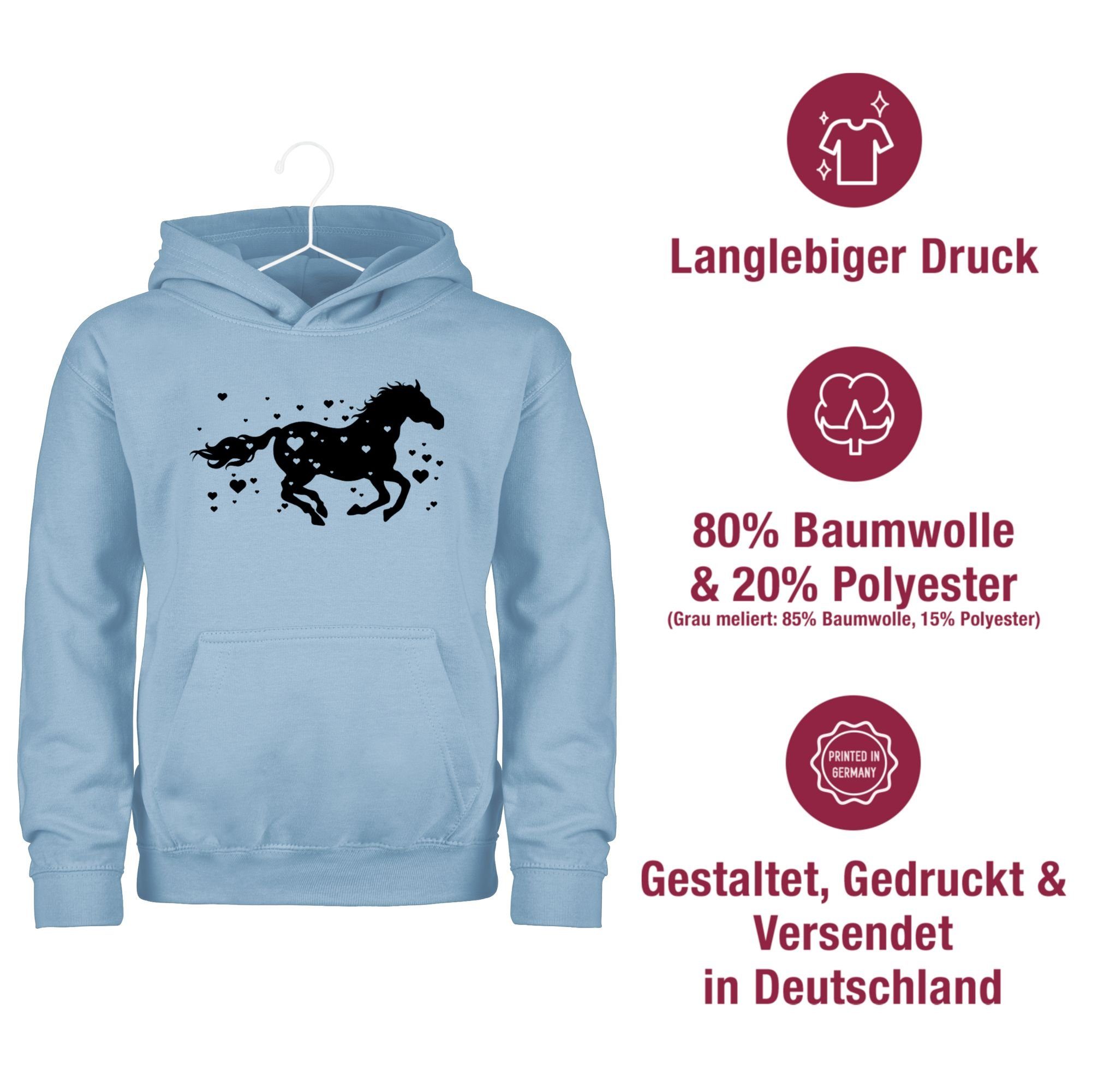 Shirtracer Hoodie Pferde Reiten Laufendes Pferd Pferd