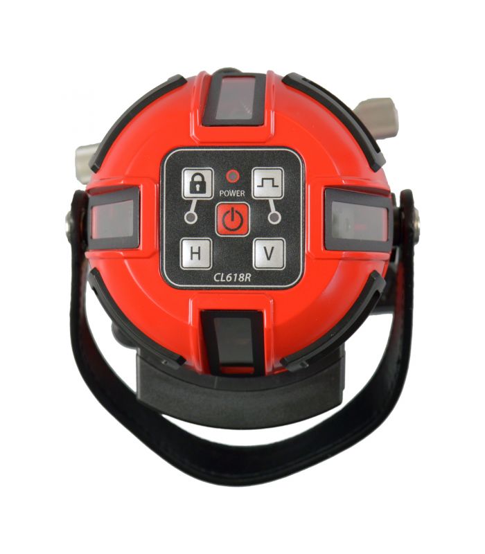 Levelfix 554133 CL618G Láser multilínea motorizado verde + Receptor + Trípode