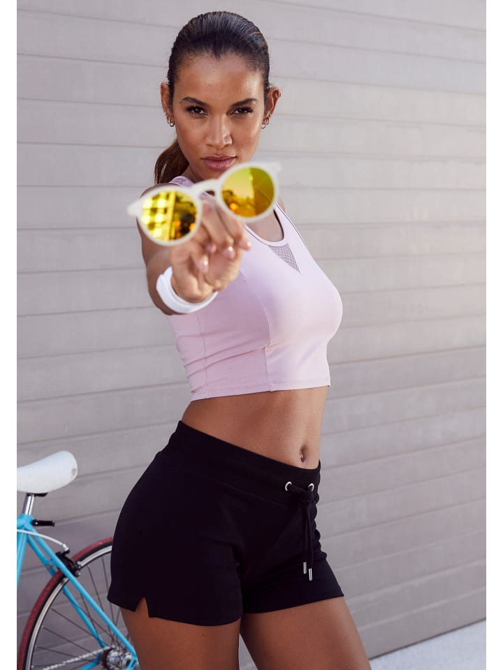 LASCANA ACTIVE Shorts in schwarz günstig kaufen