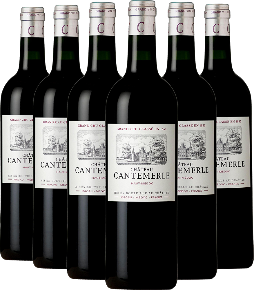 Château Cantemerle 6 Flaschen Château Cantemerle 5ème Cru Classé in Holzkiste 2022