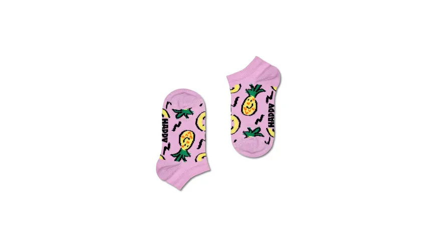 Happy Socks Kinder Sneaker Socken Fruits 2er Pack Light Purple