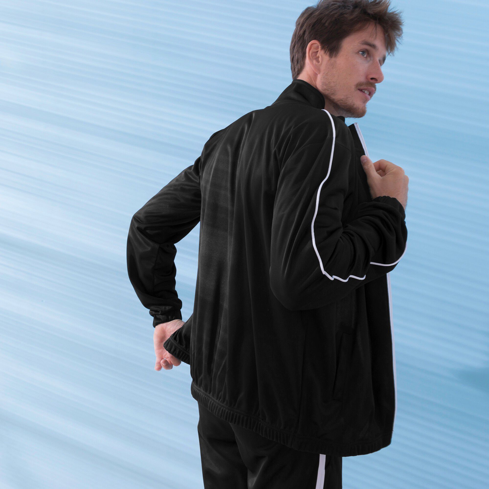Veste sport microfibre zippée