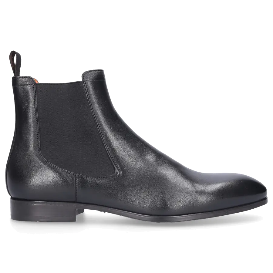 Santoni - Chelsea Boots 13414 Kalbsleder - schwarz
