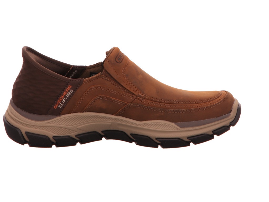 SKECHERS Freizeit Schnürer braun RESPECTED ELGIN