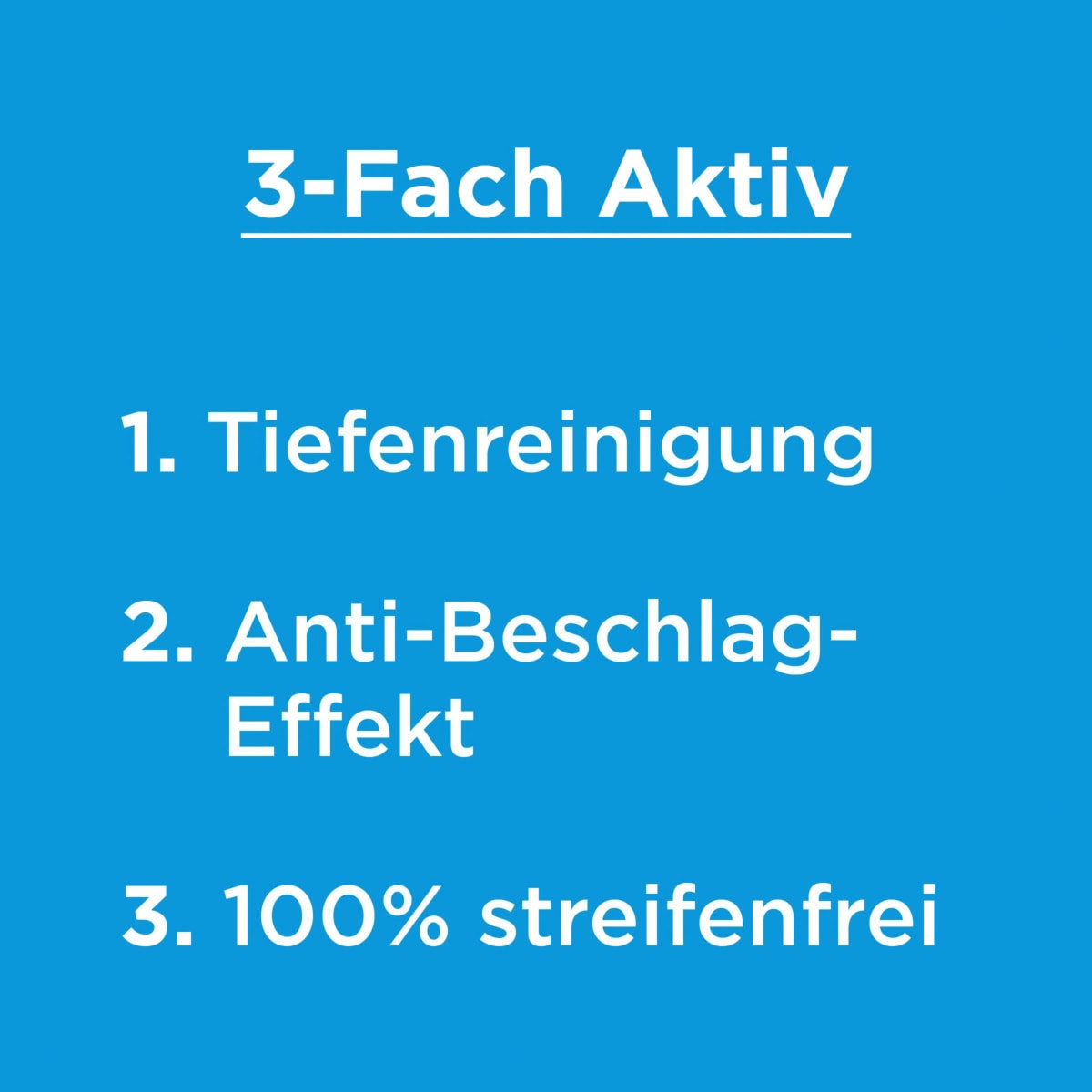 Glasreiniger 3-Fach Aktiv, 500 ml