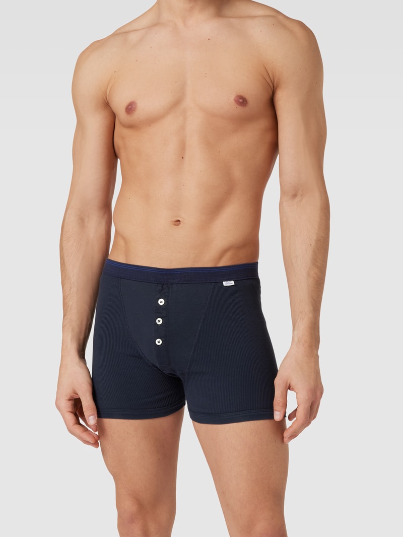 Trunks mit Knopfleiste Modell 'Friedric' in dunkelblau