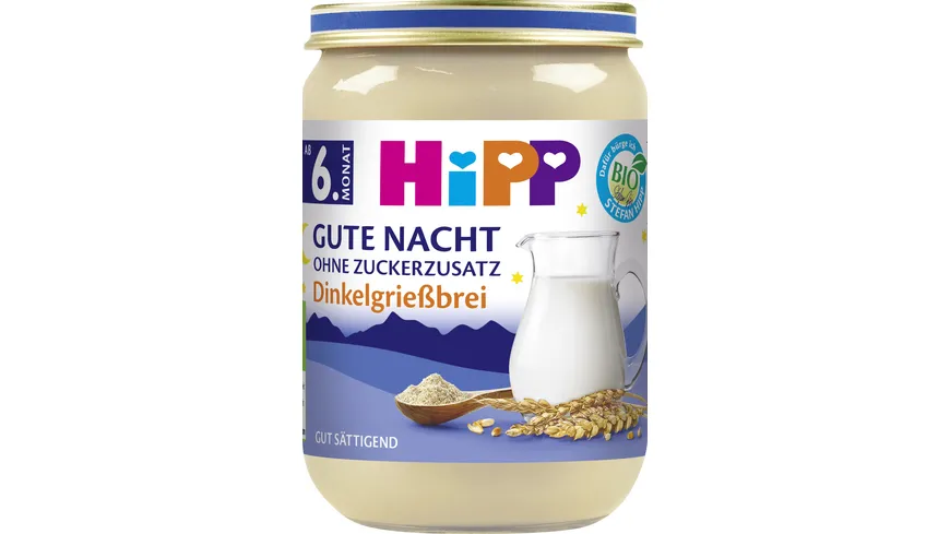 HiPP Bio Gute Nacht Dinkelgrießbrei 190 g