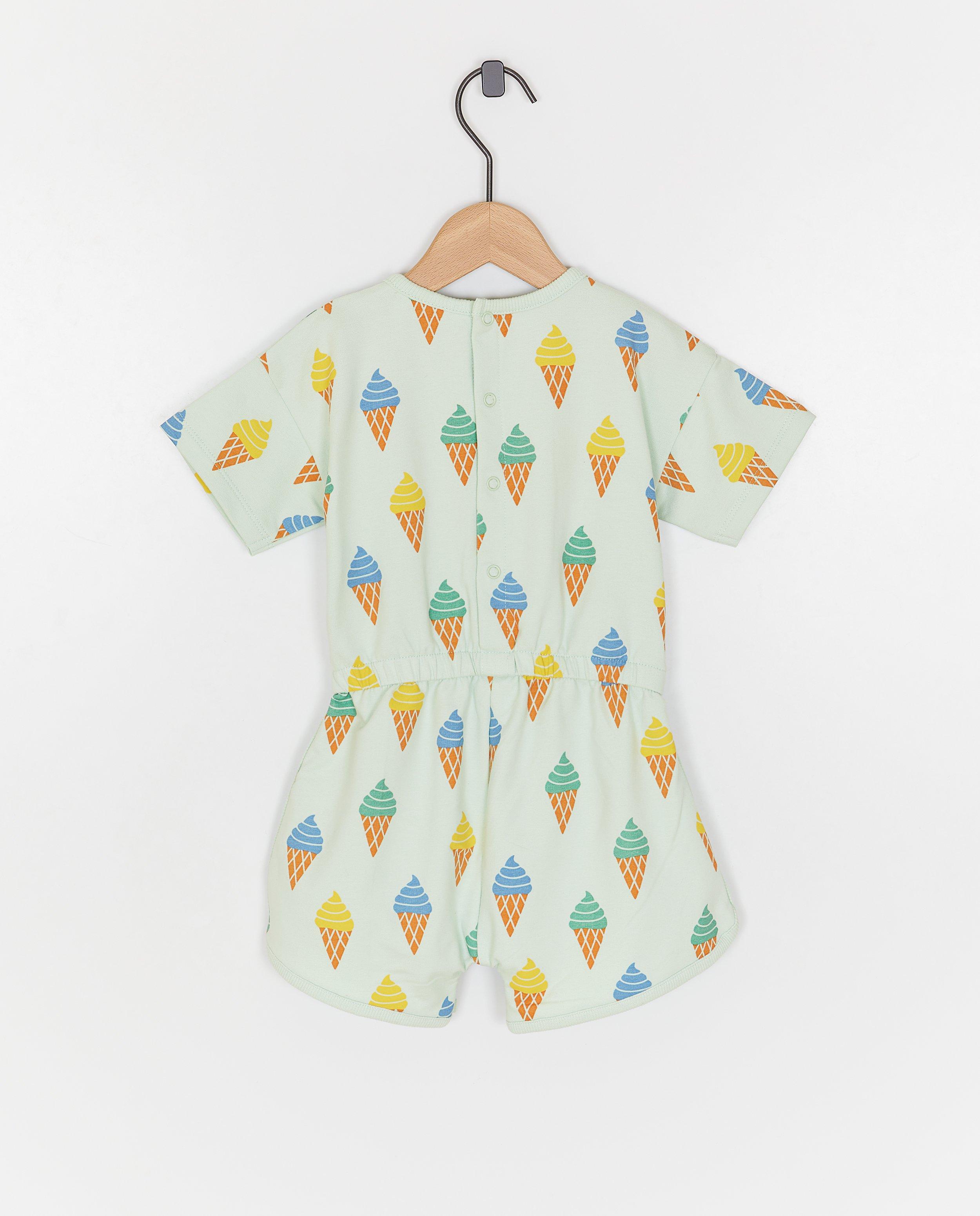Bumba-sparkdräkt med glasstryck, unisex ljusgrön