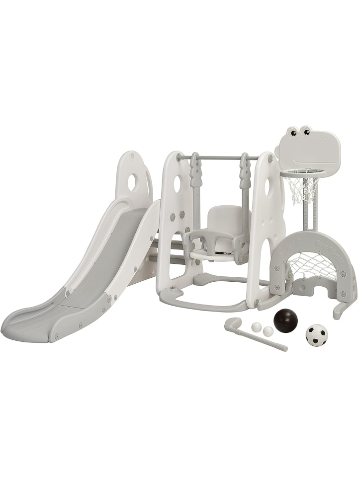 COSTWAY 6 in 1 Spielplatz in Weiß günstig kaufen onesize