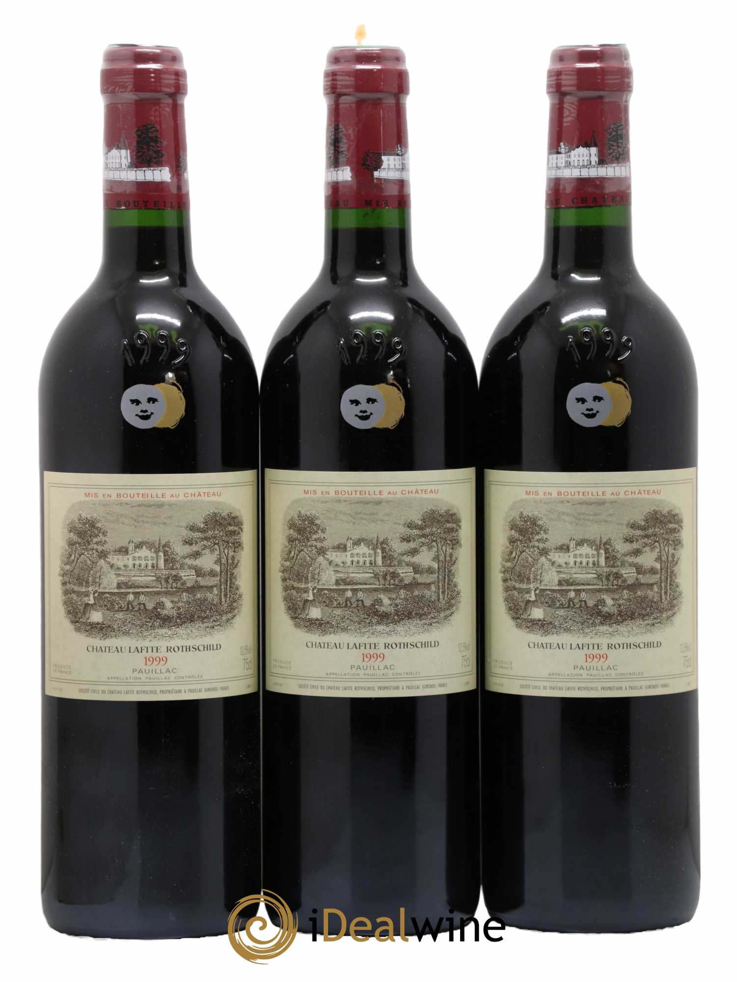 Château Lafite Rothschild 1er Grand Cru Classé  1999 - Lot de 3 Bouteilles