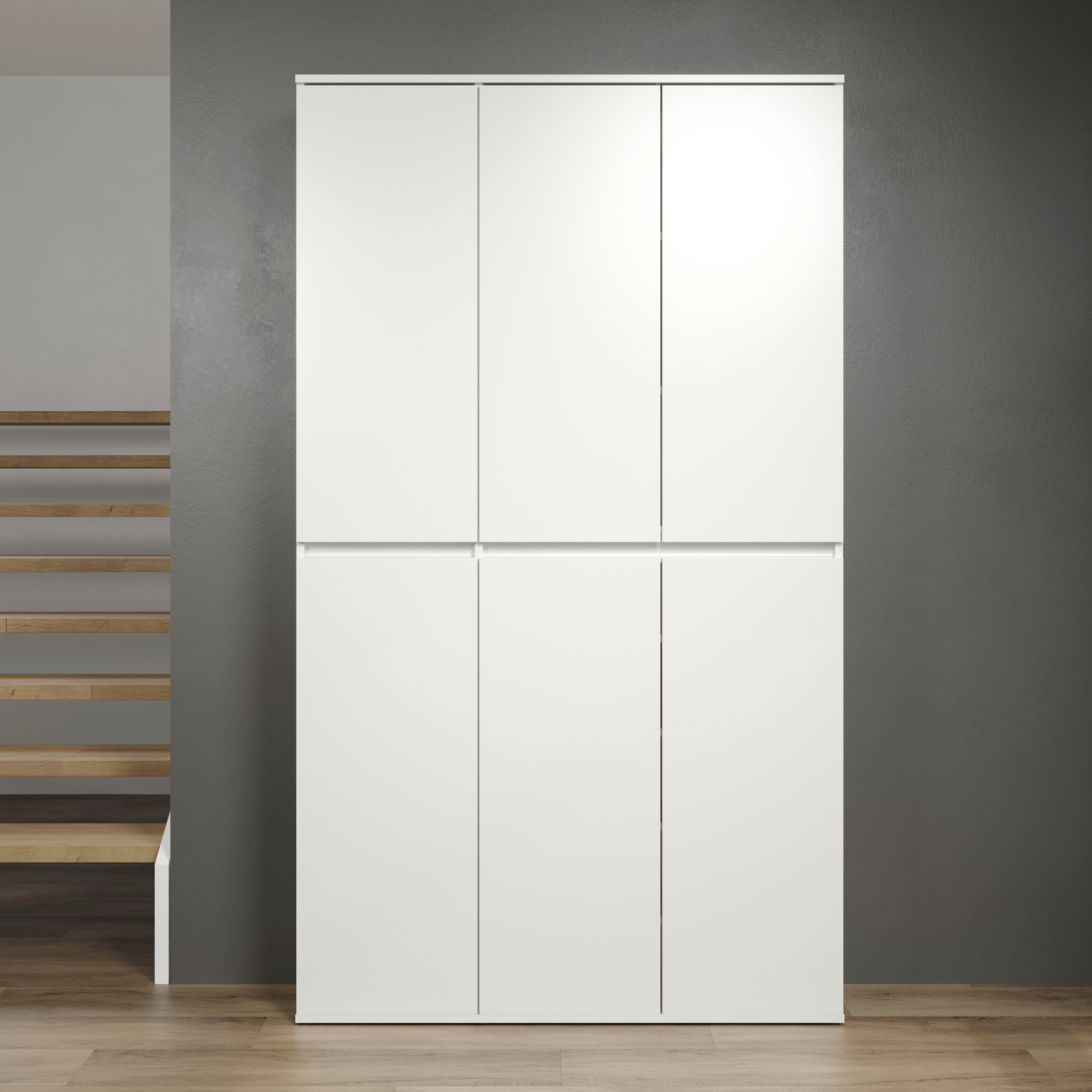 INOSIGN Mehrzweckschrank Novara weiß, B/H/T ca.: 111/191/34 cm