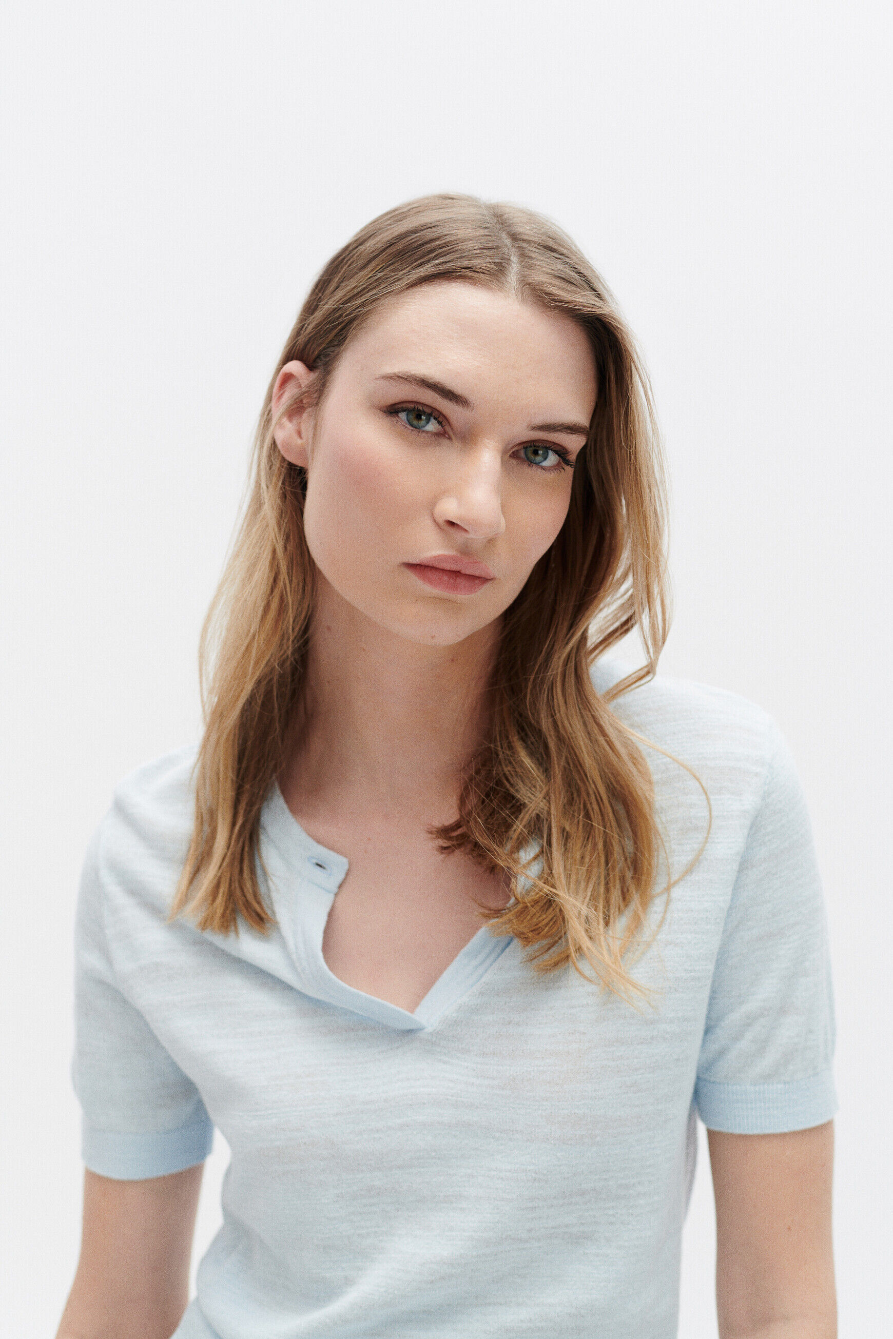 Pull mtessa bleu ciel femme