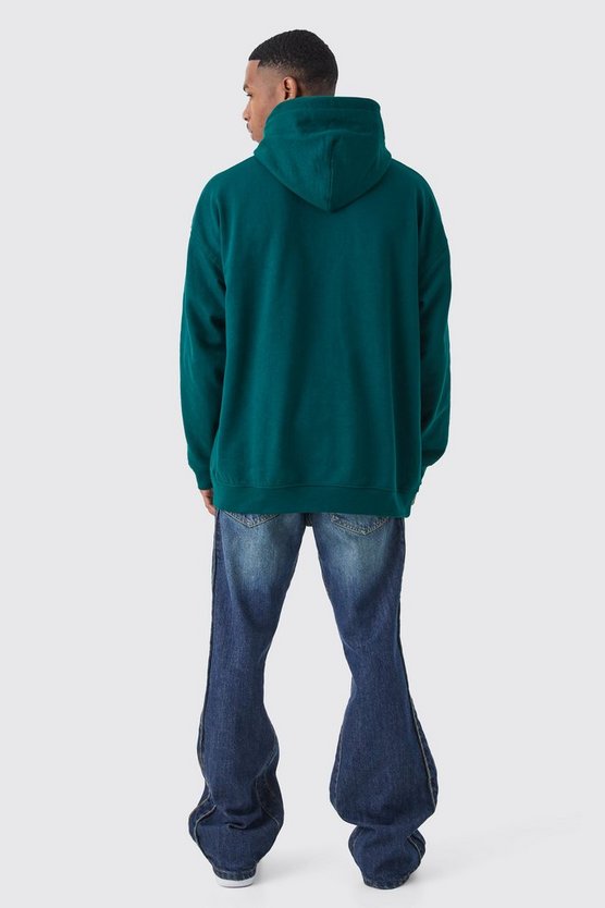 Oversize Hoodie mit Homme Grafitti-Print