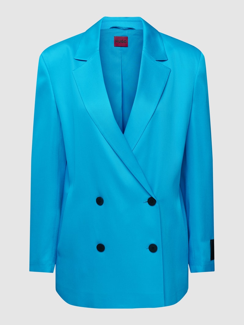 Blazer mit Reverskragen Modell 'Aboma' in ozean blau
