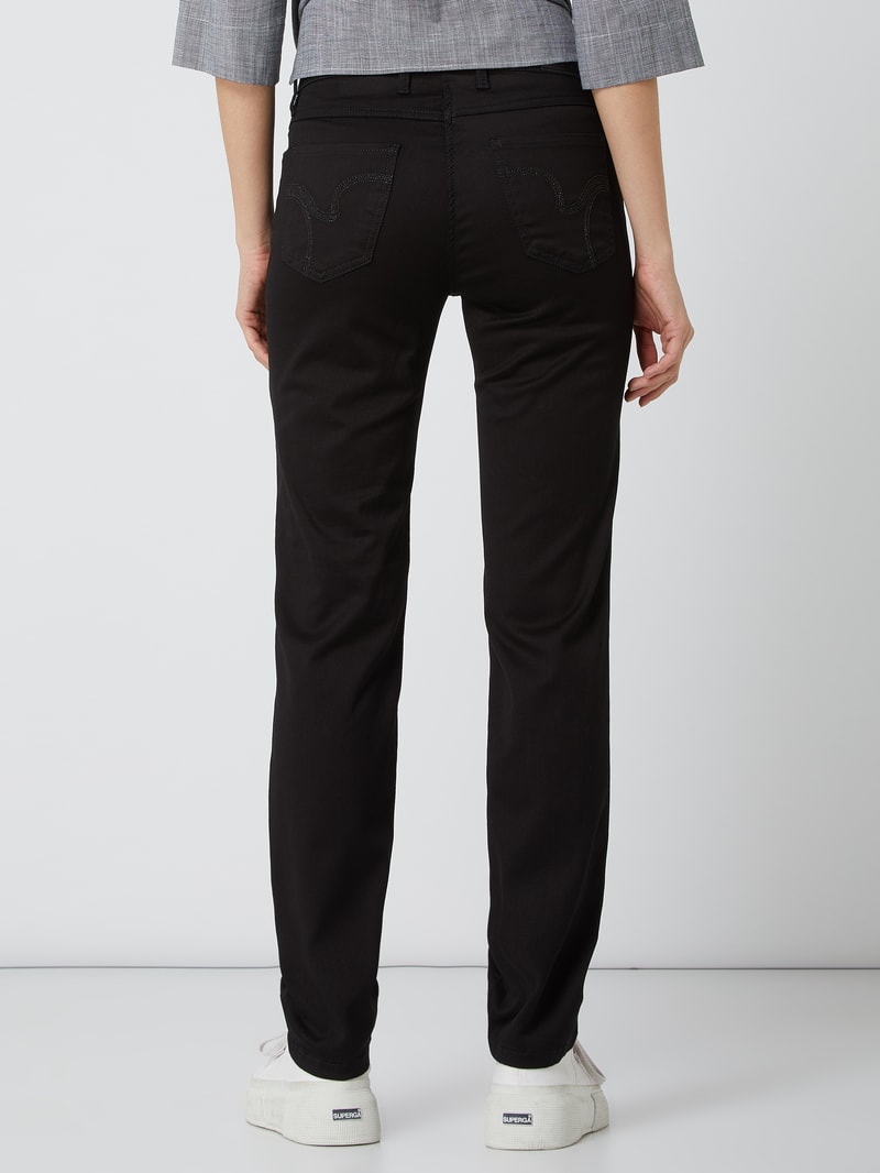 Perfect Shape Straight Fit Jeans mit Stretch-Anteil in schwarz