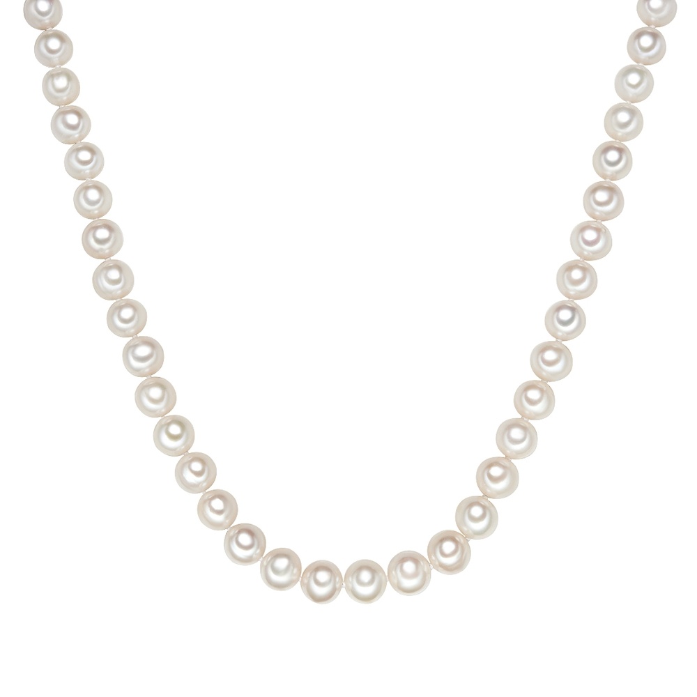 Valero Pearls Chaîne Argent sterling Perle de culture d'eau douce en Argent collier