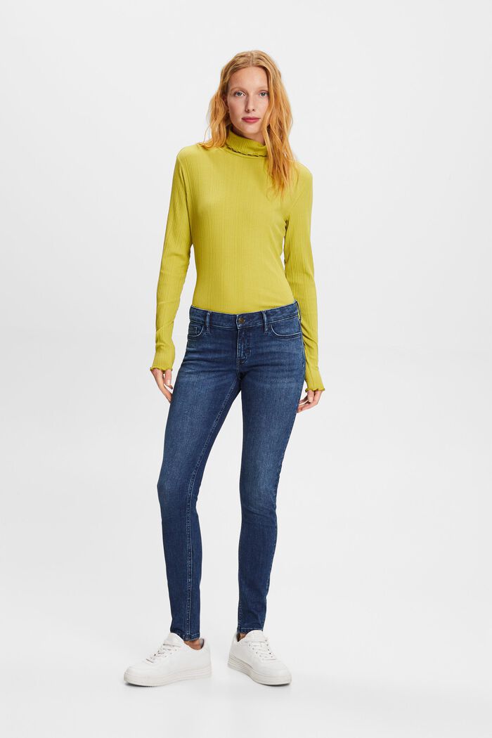 Skinny Jeans mit niedrigem Bund