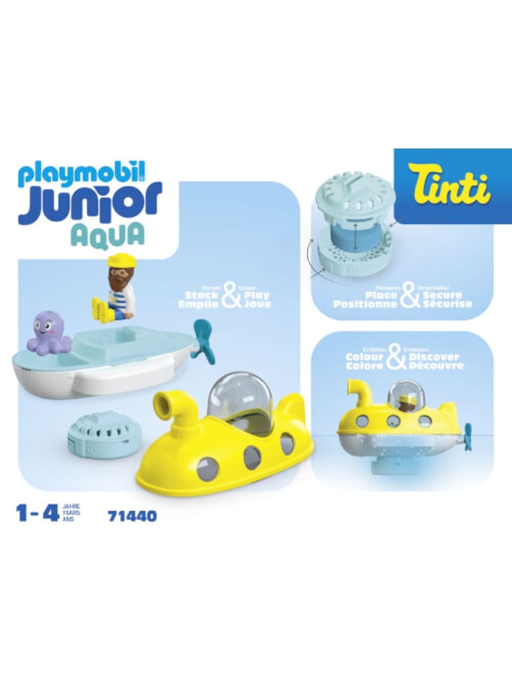 Playmobil Spielfigur Set 1.2.3 Aqua & Tinti: Buntes U-Boot günstig kaufen onesize