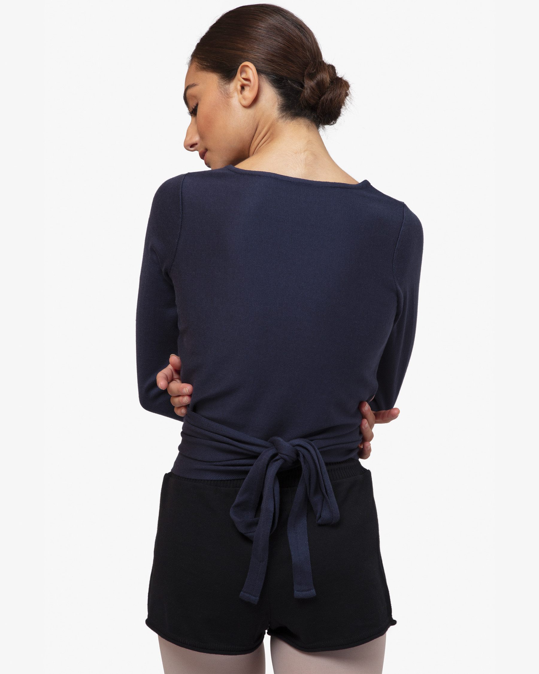 Knitted wrap-over