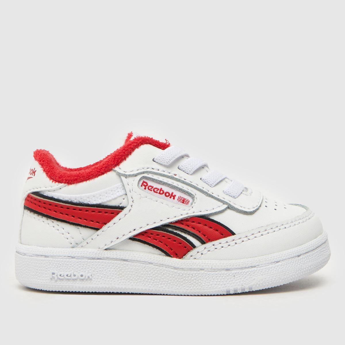 Reebok vita & röda Club C Revenge småbarnsskor