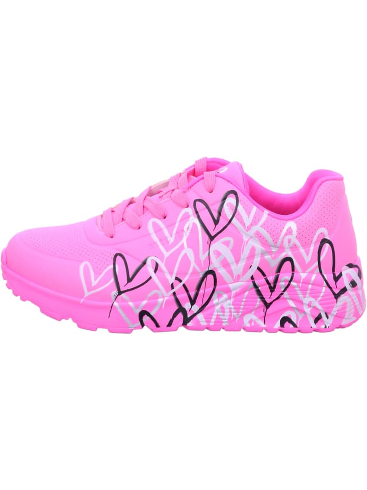 Skechers Mädchen Halbschuhe UNO LITE - METALLIC LOVE in Rot günstig kaufen