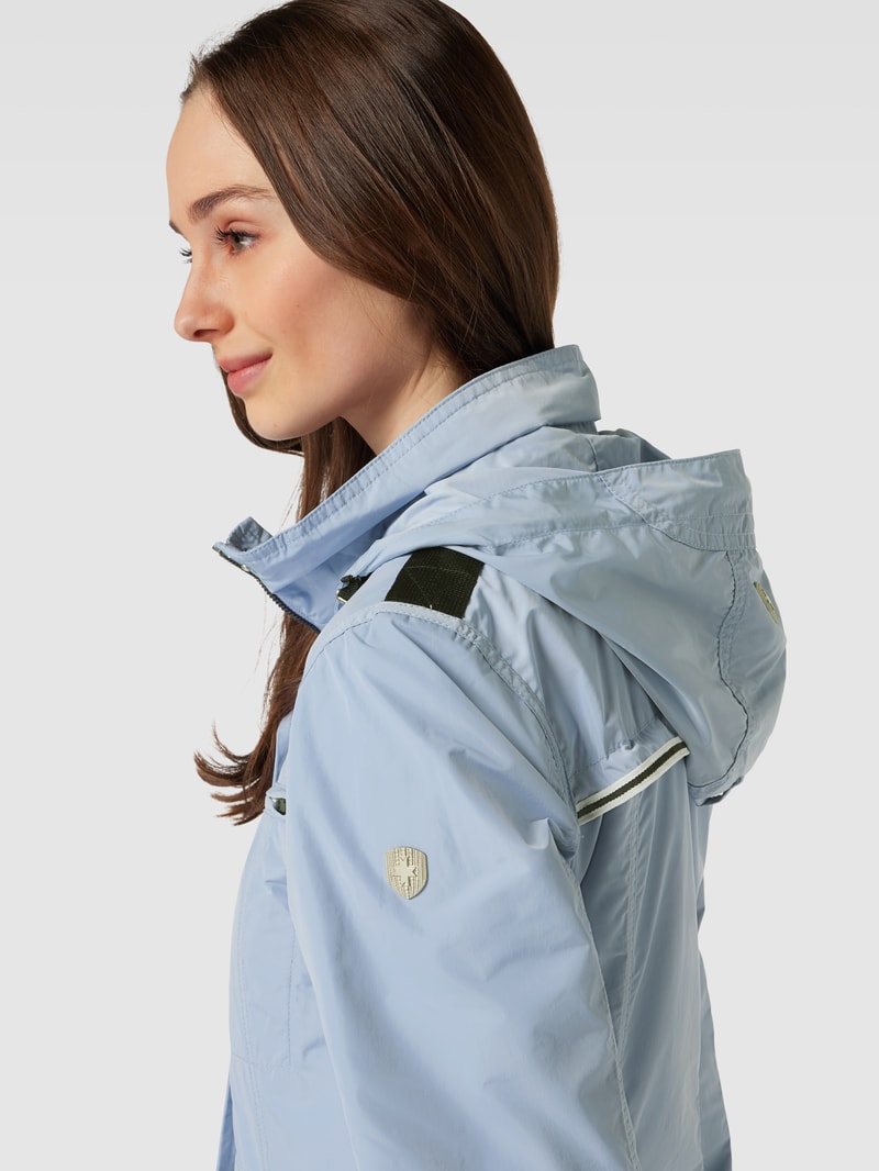 Jacke mit Label-Detail Modell 'ILLUSION' in hellblau