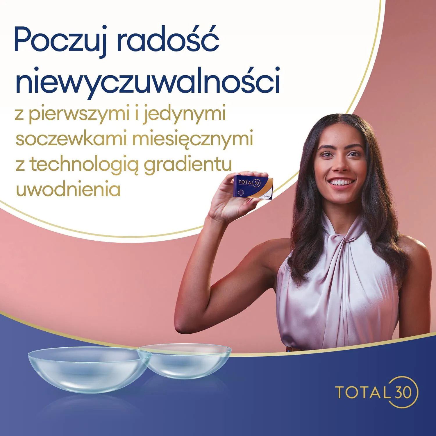 Total30 Sphere, месечна контактна сочива, диоптрија -03.25