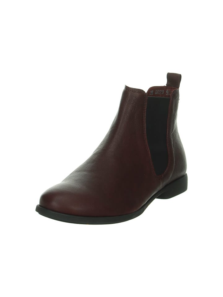 Think! Leder-Chelsea-Boots in Bordeaux günstig kaufen